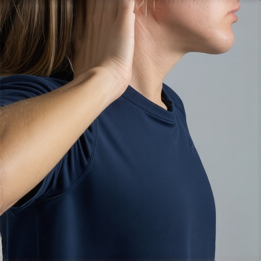 Professional demonstrating neck stretching exercises for mobility