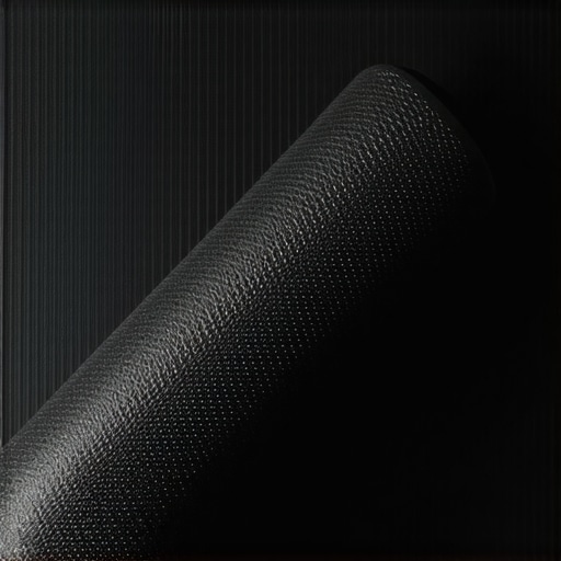 Foam roller and lumbar support positioned on a desk as essential tools for managing sciatica and maintaining mobility.