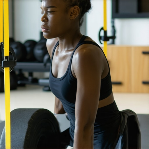 Person performing mobility exercises with foam roller and resistance band.
