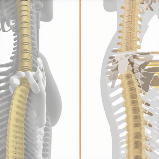 Common Myths About Neck and Back Pain Illustration showing myths versus facts about neck and back pain with anatomy diagrams.