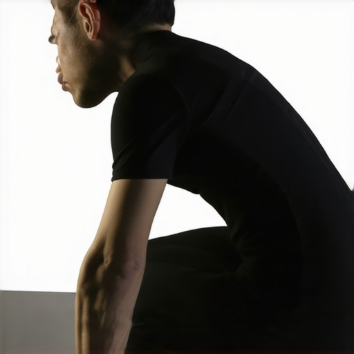 Person illustrating nerve gliding exercises for back and neck pain relief.