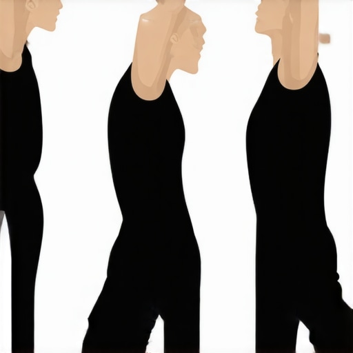 Diagram showing nerve glide stretches for neck and shoulder mobility.