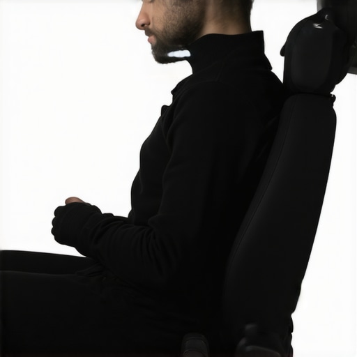 Person tuning car seat lumbar support with a cushion and seat adjustments