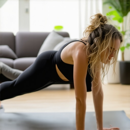 Performing the 90-90 Hip Drill for Back Relief Person lying on back doing hip rotations with knees bent at 90 degrees on a yoga mat