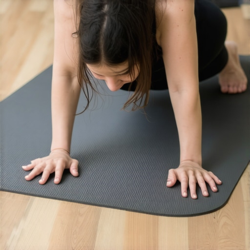 Core strengthening exercise for back support Individual holding a plank position illustrating core muscle engagement