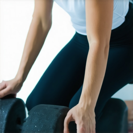 Person rolling out back muscles with a foam roller for improved mobility