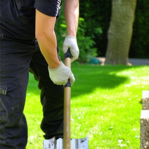 Someone demonstrating correct lifting posture with ergonomic gardening tools