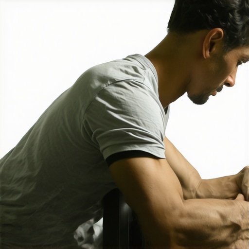 Person demonstrating foam rolling on lower back with proper form in gym.
