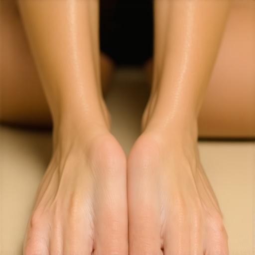 Person stretching toes to improve mobility for lower back health