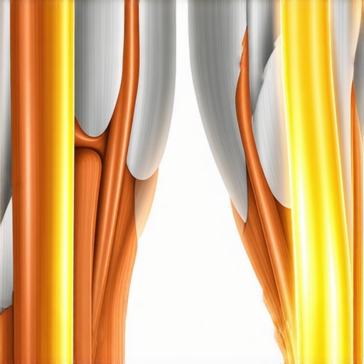 Anatomical view of the sciatic nerve path through the hamstrings highlighting neural tension.