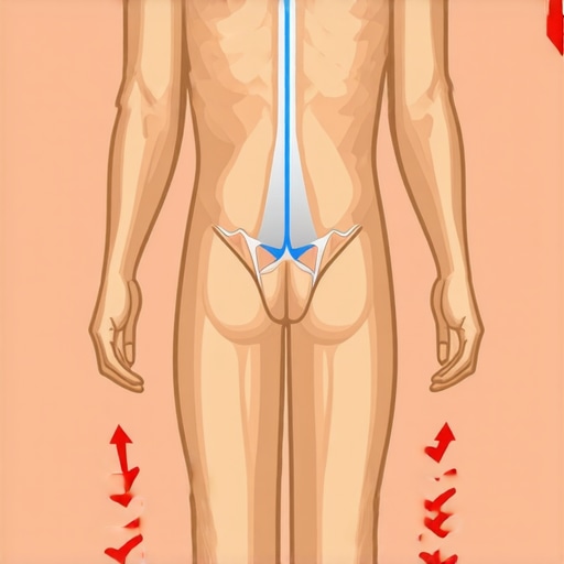 Diagram of a human torso showing internal pressure and rib cage expansion for back support.