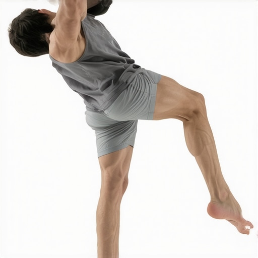 Person performing an ankle mobility reset to improve walking gait and reduce leg heaviness.