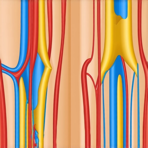 Diagram showing the difference between muscle tightness and nerve tension in the leg.