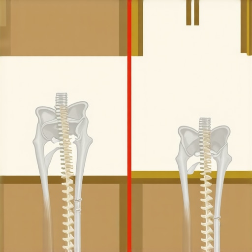 Illustration showing how hip mobility protects the spine during reaching