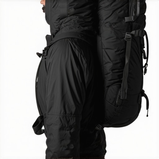 Diagram showing how to pack a backpack to maintain proper spinal alignment and center of gravity.