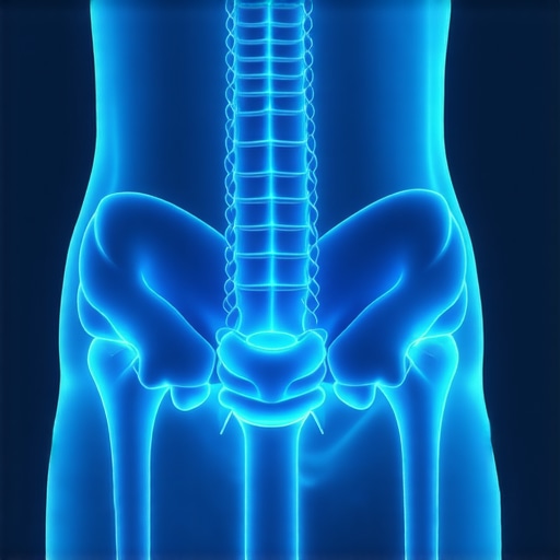 Anatomical view of deep core muscles stabilizing the lower back and SI joint