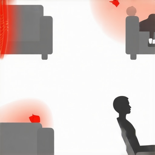 Comparison of poor couch posture and correct firm chair posture for sciatica relief.