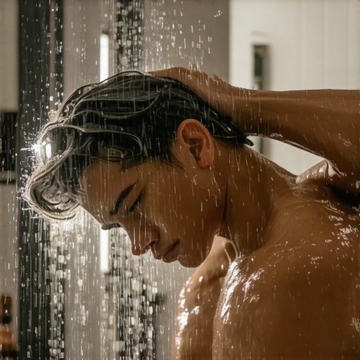 How to wash your hair in the shower without neck strain
