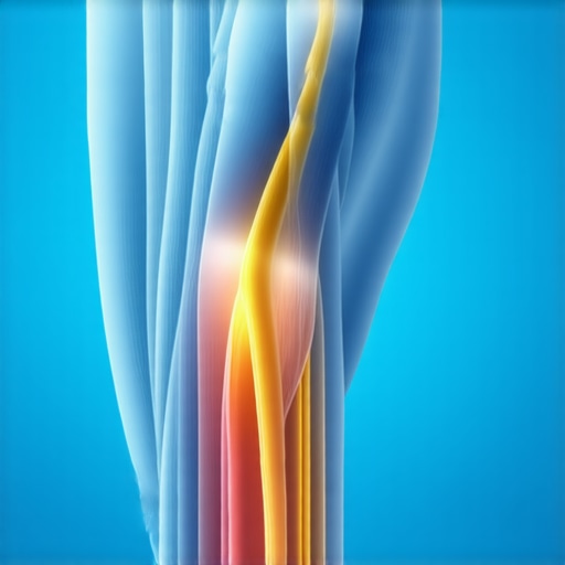 Nerve Gliding vs Muscle Stretching Mechanics Diagram comparing hamstring muscle stretching to sciatic nerve tension in the lower body.