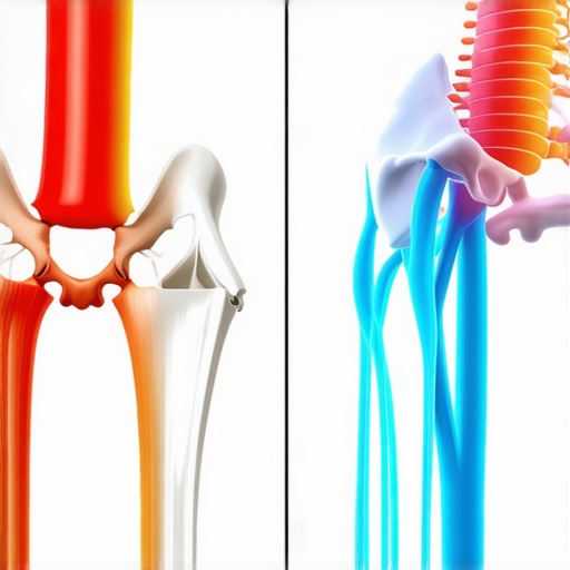 Diagram illustrating how stretching affects the sciatic nerve versus back muscles.