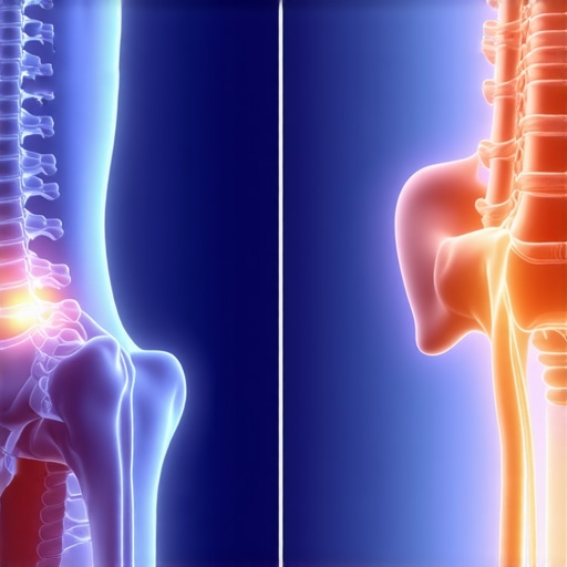 Diagram showing how certain back stretches can increase disc pressure