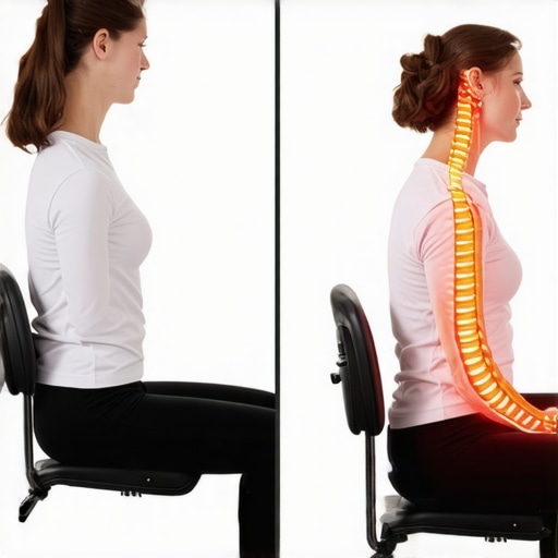 Comparison between rigid 'perfect' posture and healthy dynamic sitting for back pain relief