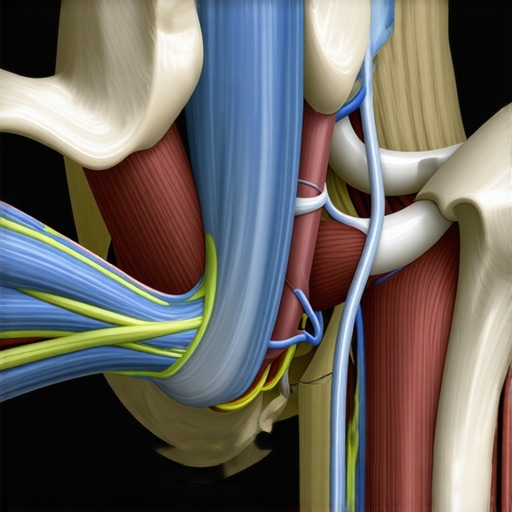 Diagram of the sciatic nerve to illustrate nerve flossing versus hamstring stretching.