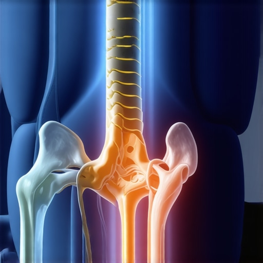 Diagram illustrating neural tension in the sciatic nerve compared to a relaxed state while sitting.
