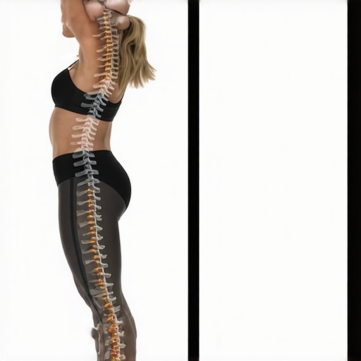 Diagram comparing a neutral braced spine with a rounded C-shape spine to illustrate proper back mechanics.