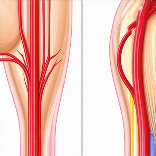 Diagram showing how static stretching can aggravate an inflamed nerve compared to gentle nerve flossing.