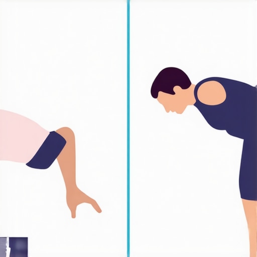 Illustration comparing harmful static hamstring stretches to beneficial nerve gliding techniques for back health.