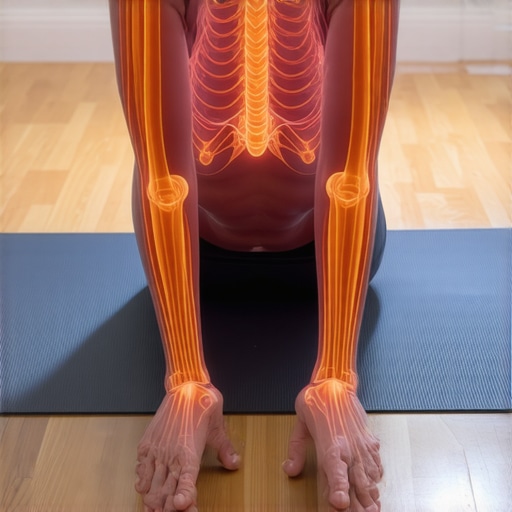 Diagram showing how stretching tight hamstrings can irritate the sciatic nerve in the lower back.