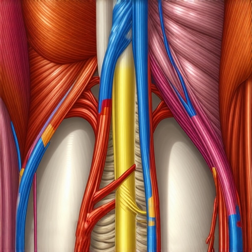 Illustration showing how healthy circulation assists in repairing back muscle tissue compared to restricted icing effects.