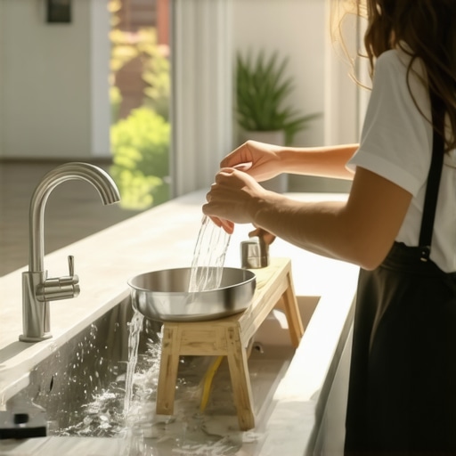The 'one-foot-up' rule for pain-free dishwashing and chores