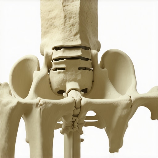 The specific hip shift that relieves pressure on the SI joint