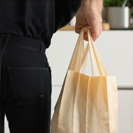 The specific way to lift a grocery bag to avoid a spasm