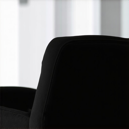 Close-up of a lumbar roll providing support to a person's lower back in an office chair.